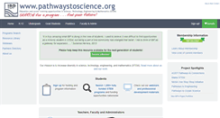 Desktop Screenshot of pathwaystoscience.org