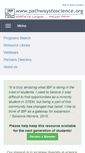 Mobile Screenshot of pathwaystoscience.org